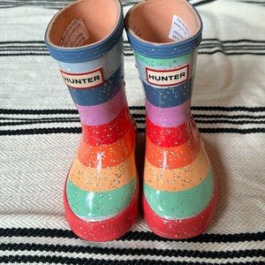 Hunter Toddler Rainbow Sparkle Rainboots 5/6 great Used condition